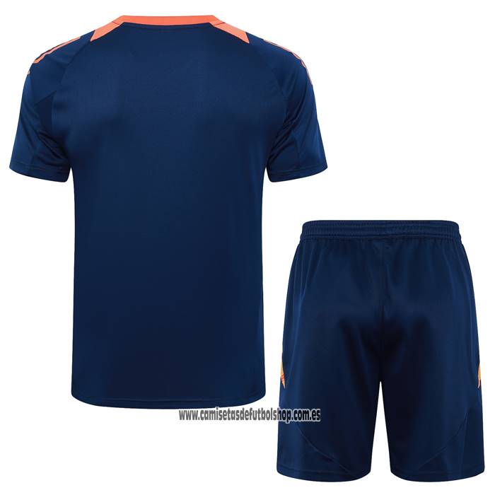 Chandal del Manchester United 24-25 Manga Corta Azul - Pantalon Corto